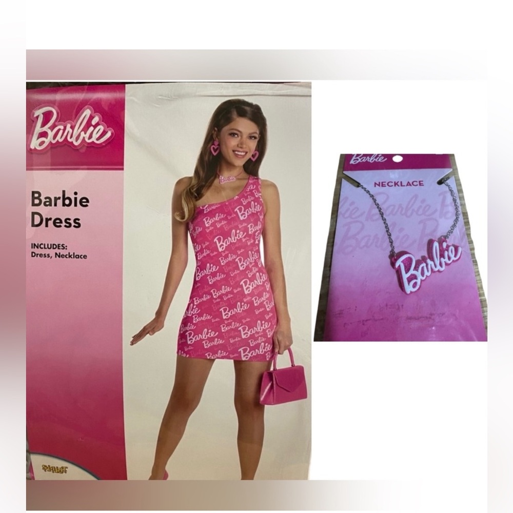 Barbie Dress and necklace size L